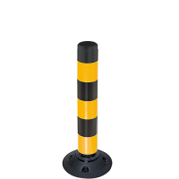 <u>Traffic-Line Flexible FlexPin 760mm Yellow and Black Plastic Post with SBR Rubber Base</u>